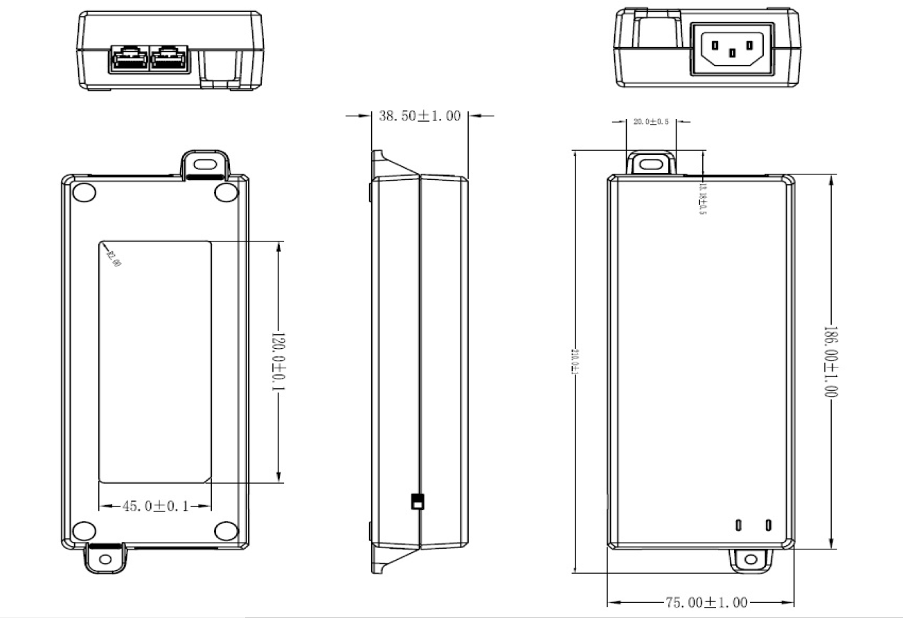 Dahua - TAM01GT01GT-75 - PoE Injektor 75W