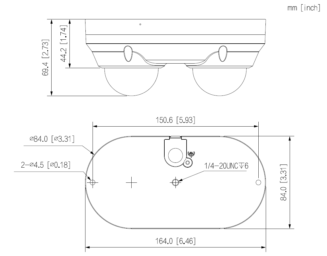 Dahua - IPC-HDBW2449FP-AS-E2-IL-0280B - IP -Dome