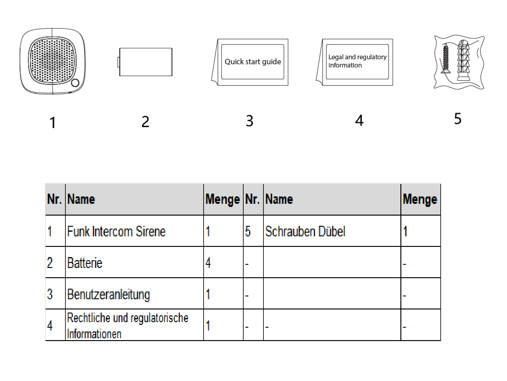 Dahua - ARA14-W2(868) - Alarm - Funk Intercom Sirene