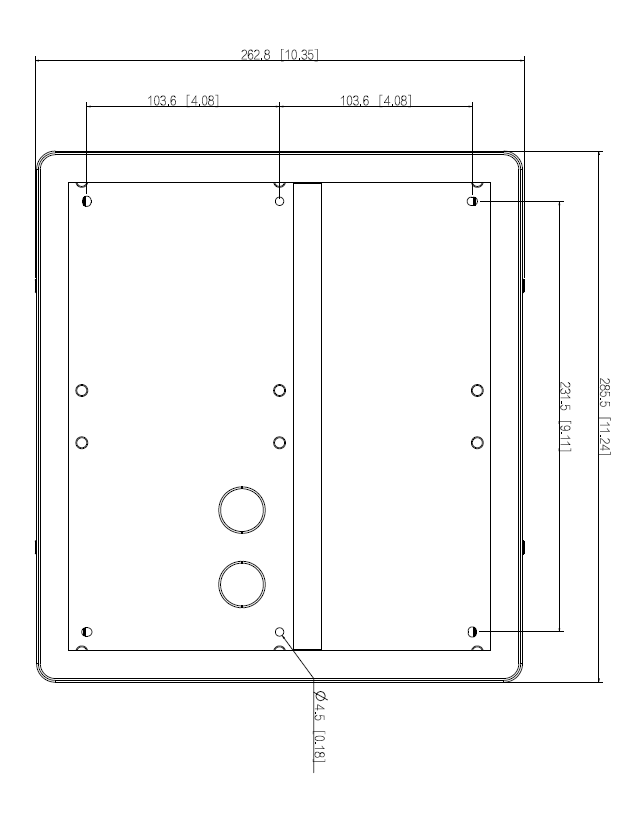 Dahua - VTM04R4 - 4 Modul Aufputz Regendach