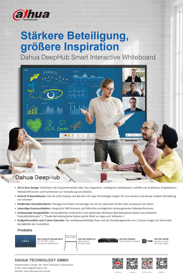 Leaflet - Dahua DeepHub Smart Interactive Whiteboard