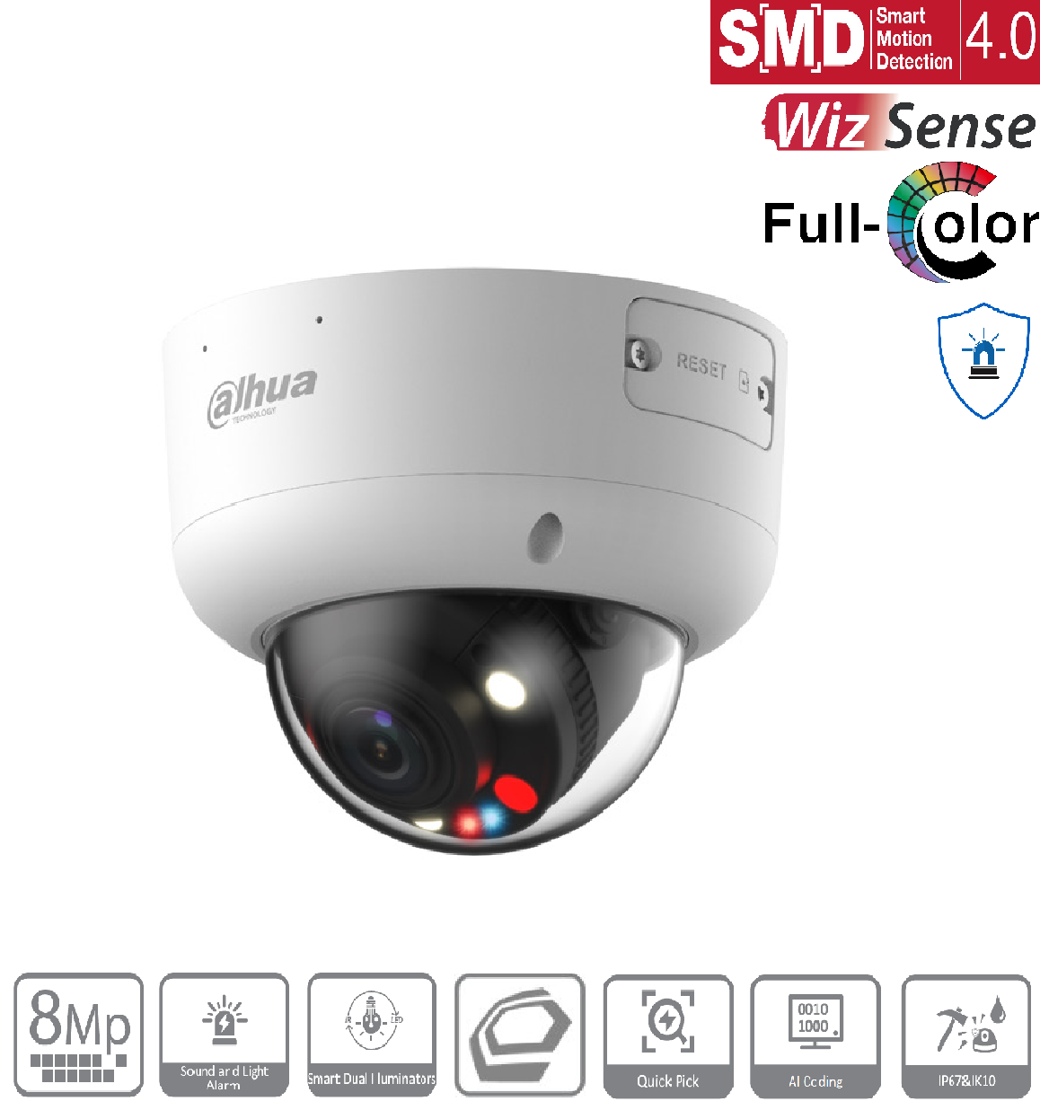 Dahua - IPC-HDBW3849R1P-ZAS-PV-27135-S5 - IP - Dome