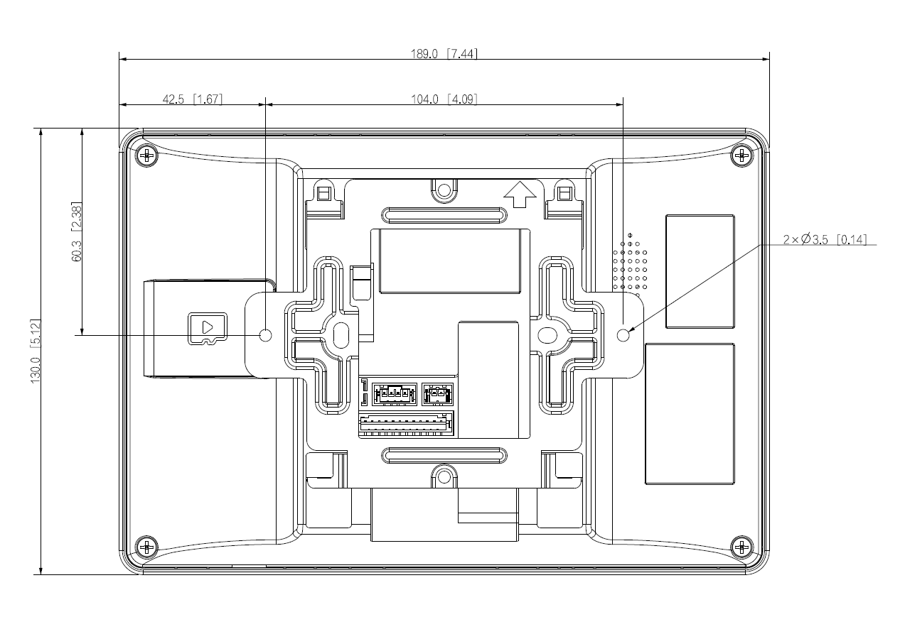 Dahua - VTH5422HW - Monitor - Hybrid - PoE - 2-Draht - Weiss