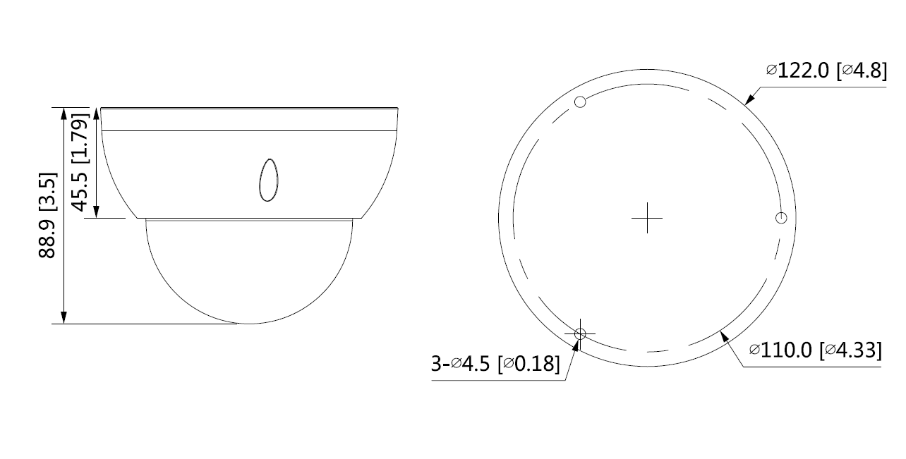 Dahua - HAC-HDBW2501RP-Z-S2 - HDCVI - Dome