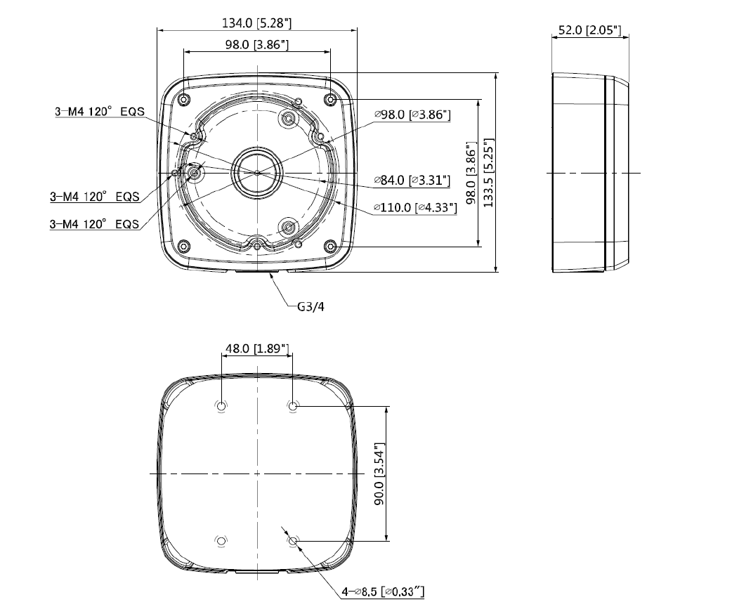 Dahua - PFA123 - Zubehör - Anschlussdose