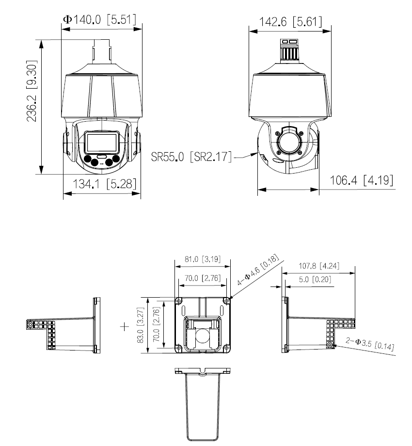 Dahua - SD3C405DB-GNY-A-PV - IP - PTZ