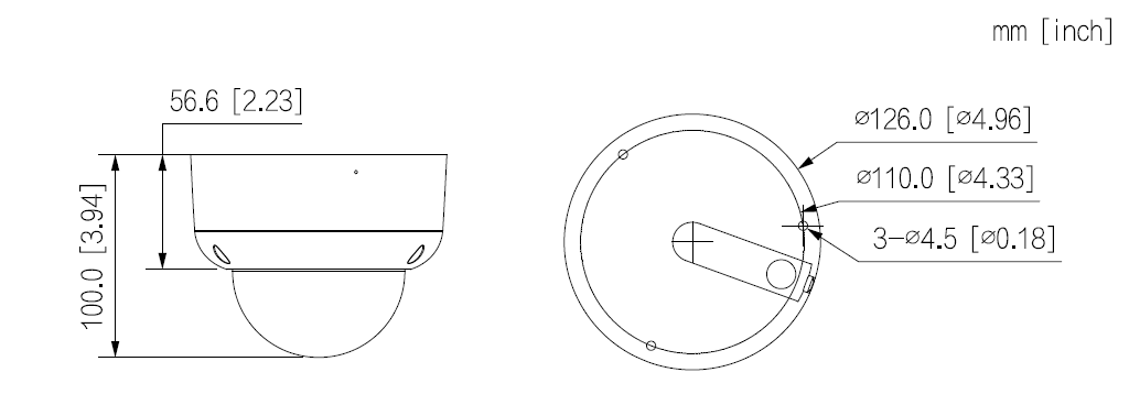 Dahua - HAC-HDBW2802RAP-Z-A HDCVI - Dome