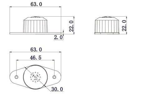 Dahua - HAP100 - Loch Mikrofon