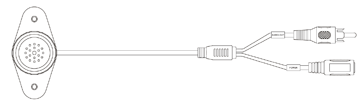 Dahua - HAP100 - Loch Mikrofon