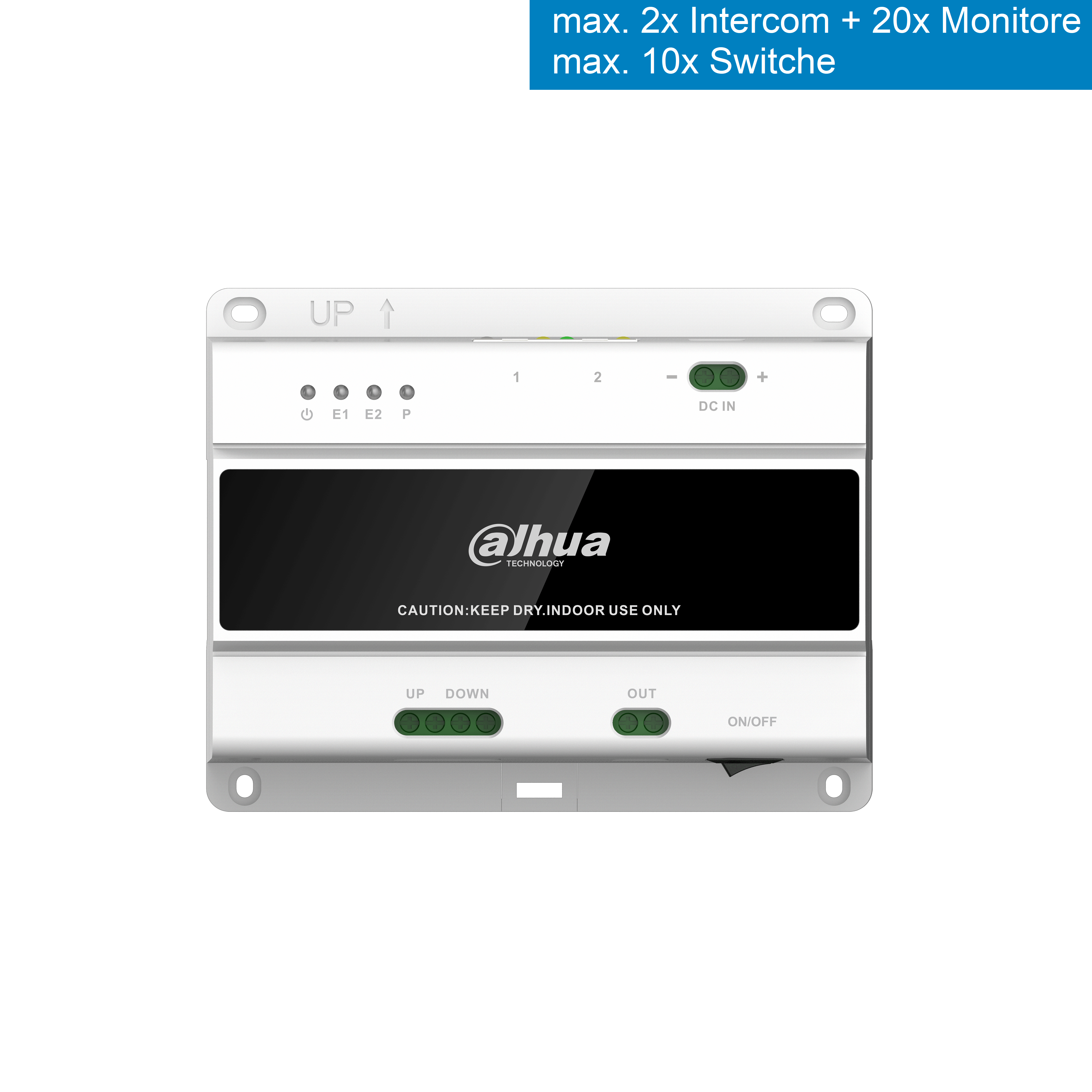 Dahua - VTNS2003B-2 - 2 Draht Switch - Intercom
