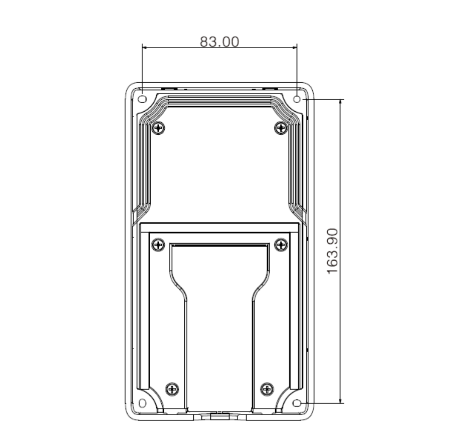 Dahua - VTO3211D-P4-S2 - 4 Knopf Kamera Station - IP