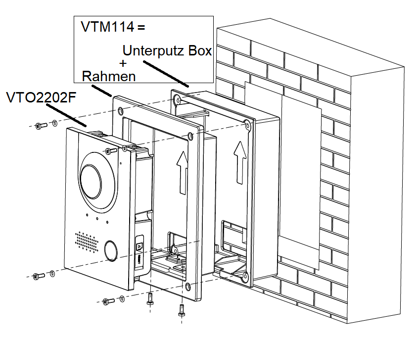 Dahua - VTM114-Black - Unterputz Box