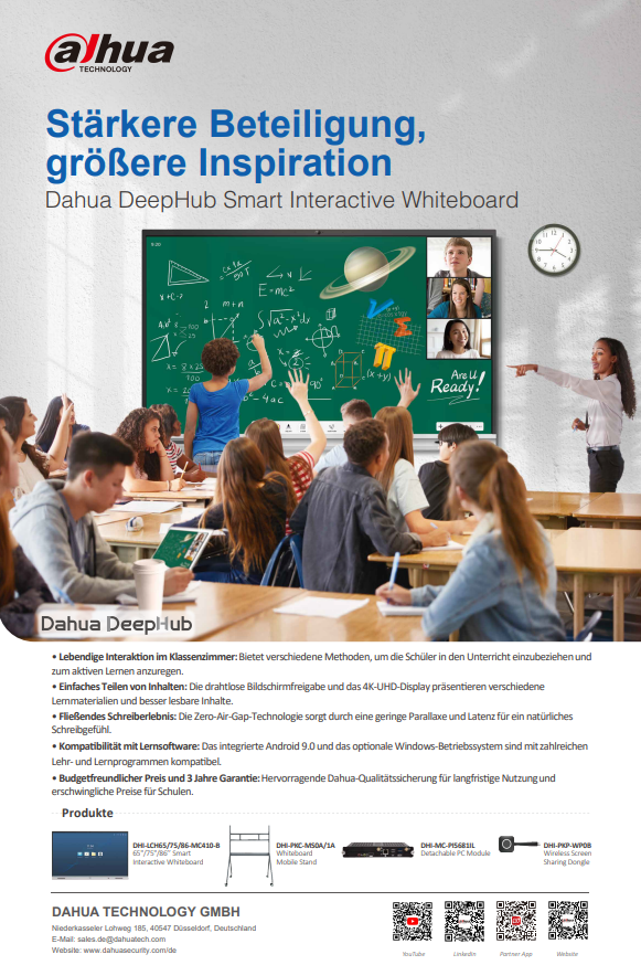 Product-Katalog - DeepHub Smart Interactive Whiteboard
