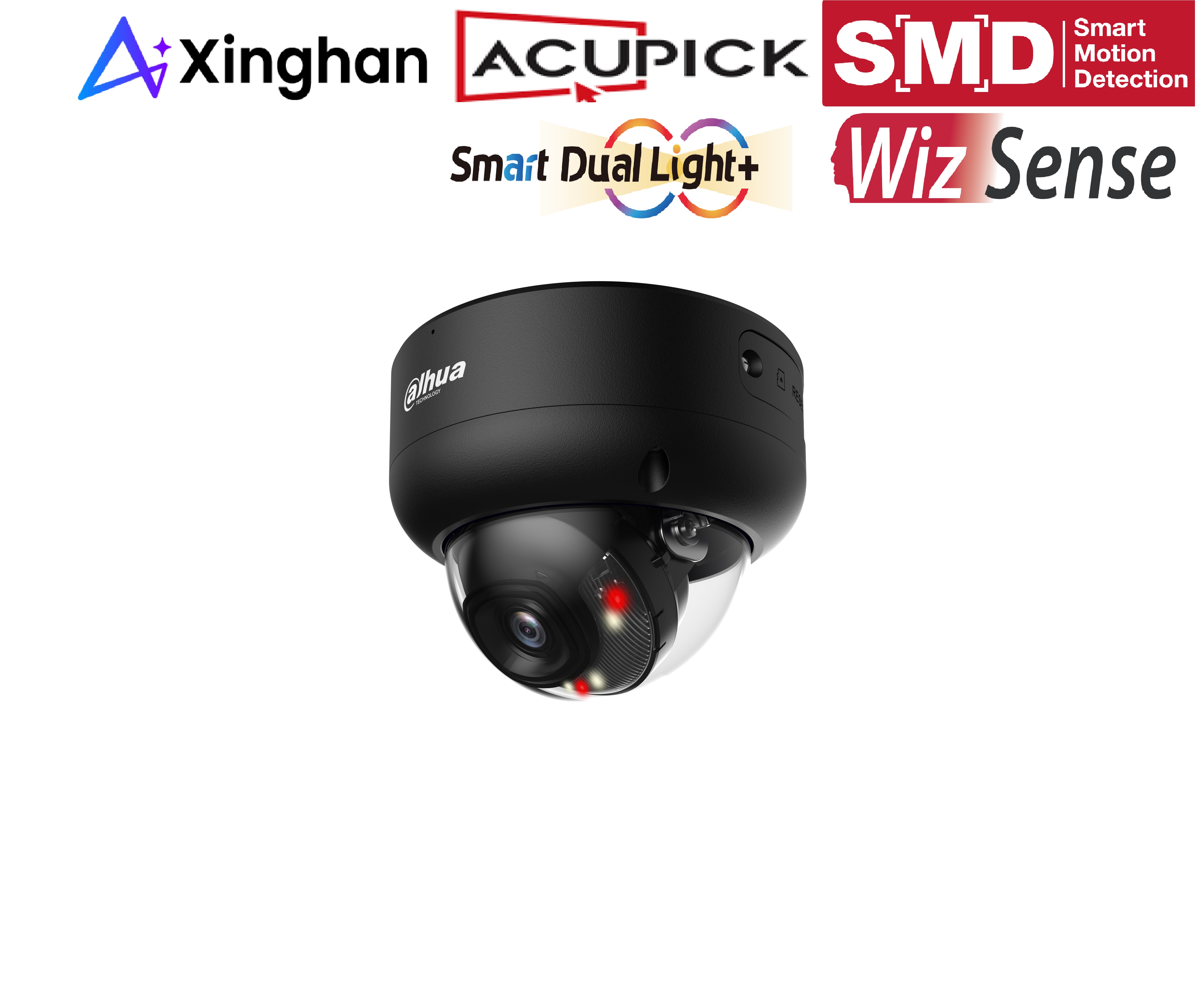 Dahua - IPC-HDBW3449EP-S-IL-0280B-Black - IP - Dome