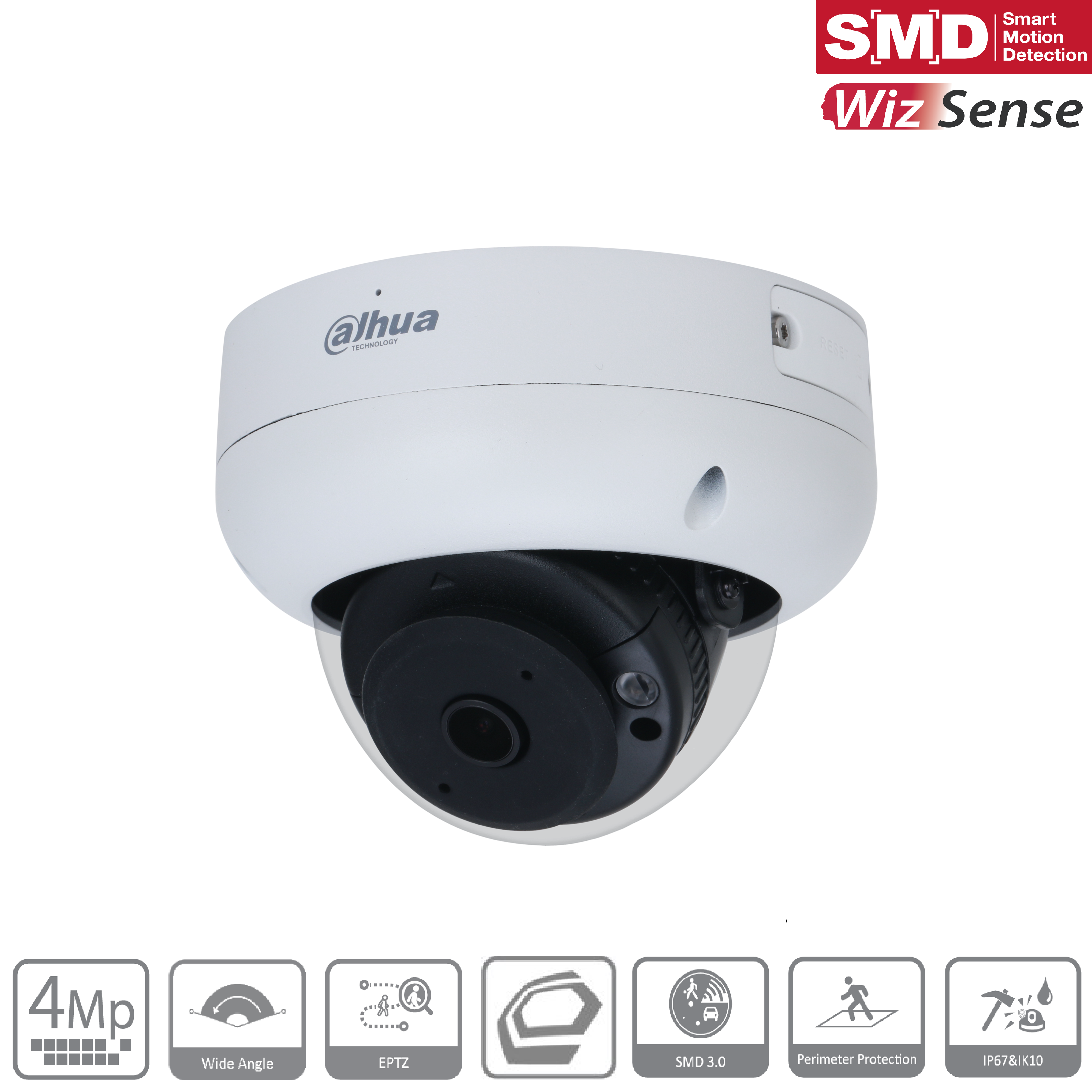 Dahua - IPC-HDBW3441RP-AS-P-0210B - IP - Dome