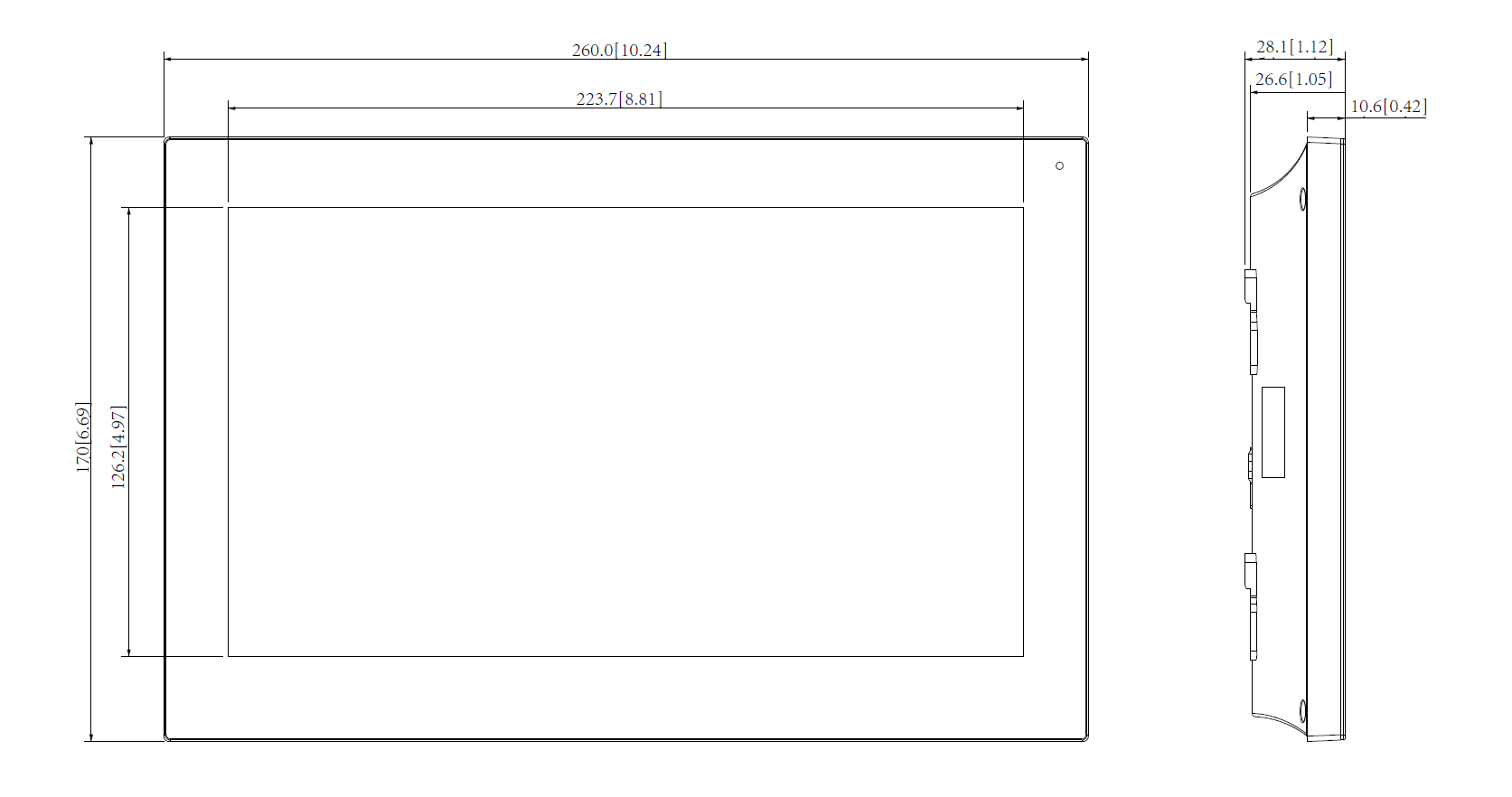 Dahua - VTH5441G - Monitor - PoE - schwarz