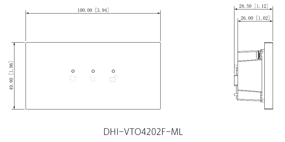 Dahua - VTO4202F-ML - LED Anzeige Modul