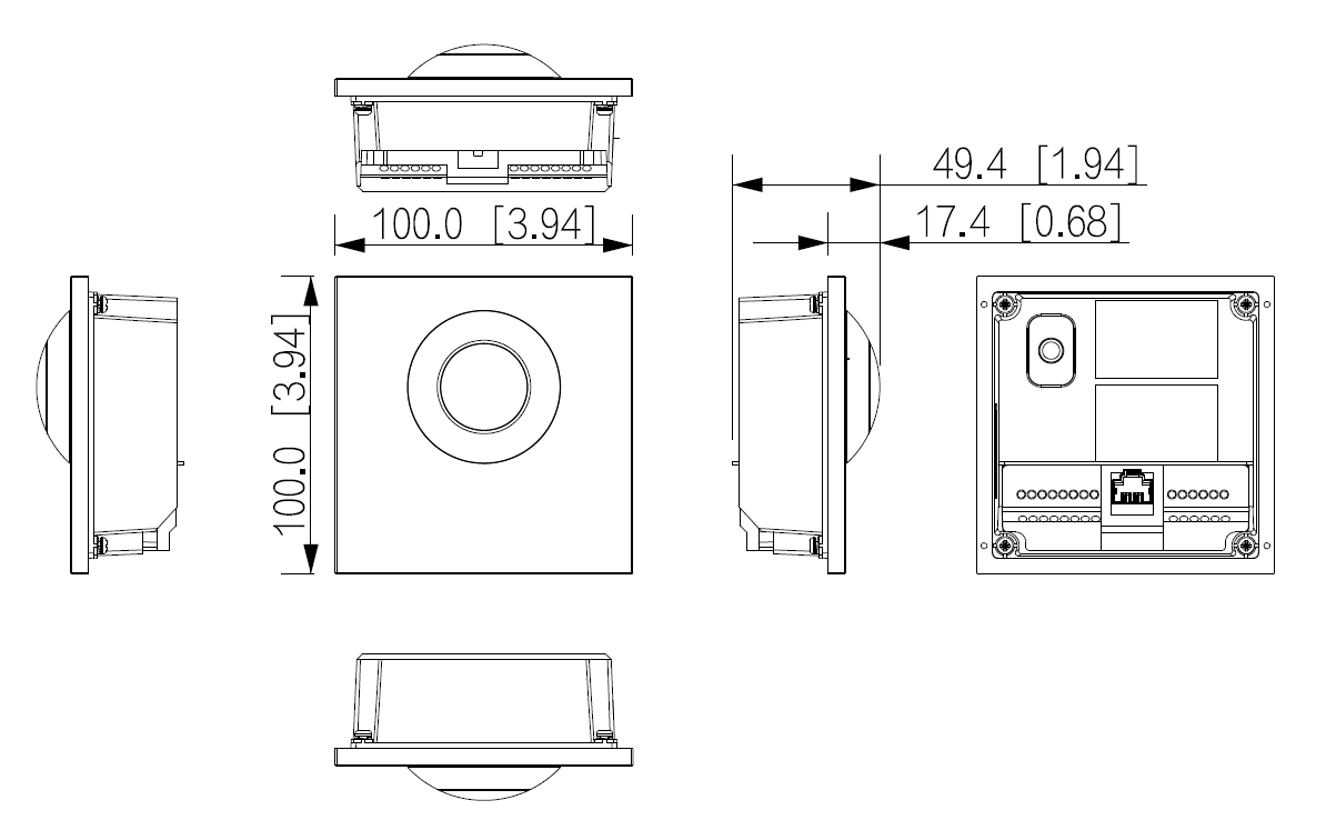 Dahua - VTO4202F-P1 - Kamera Modul 1 Knopf - Hybrid