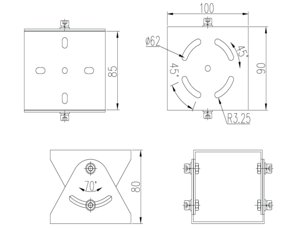 Dahua - ZAZ100W - Adapter- Ex-Proof