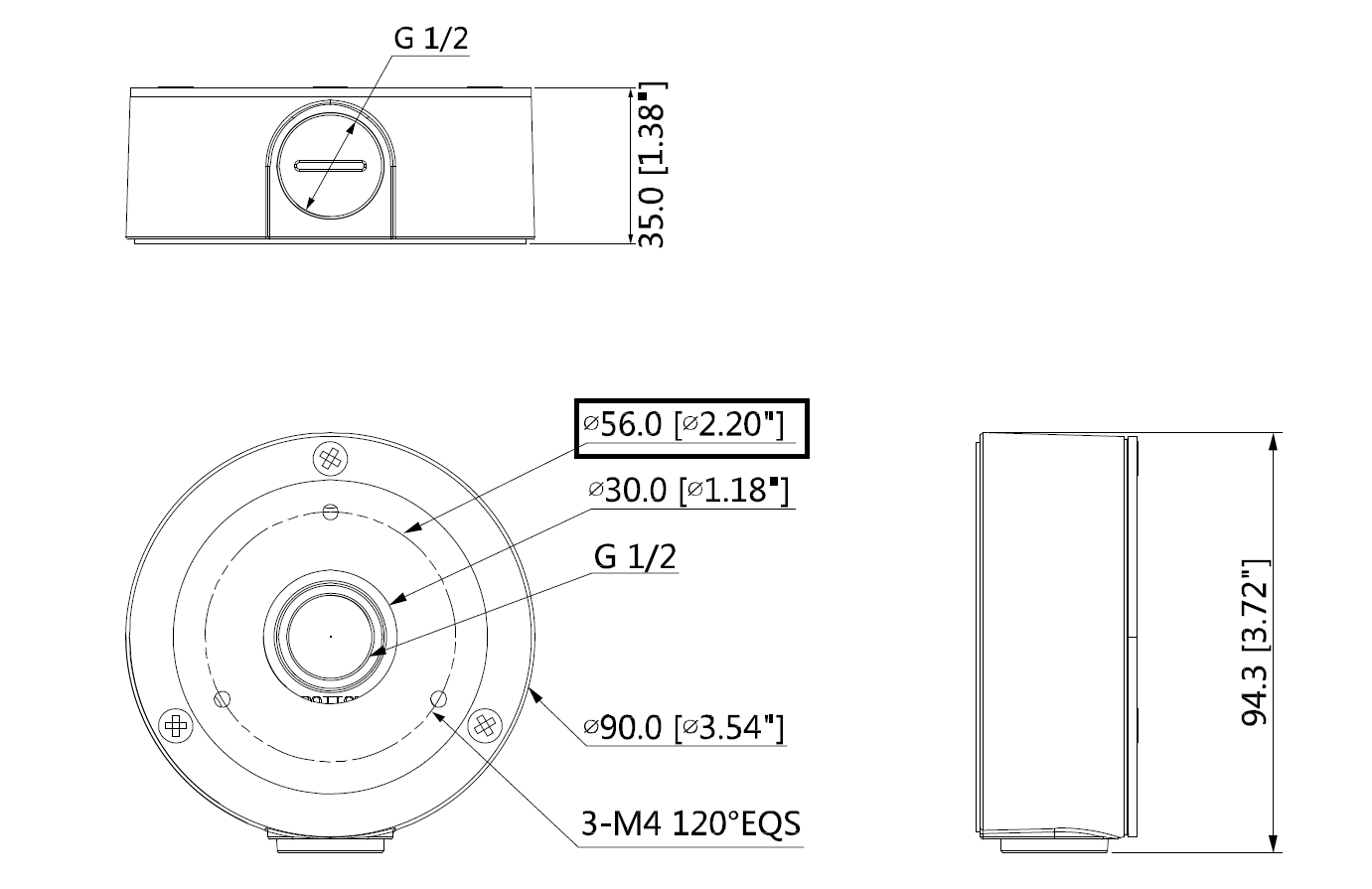 Dahua - PFA134 - Zubehör - Anschlussdose