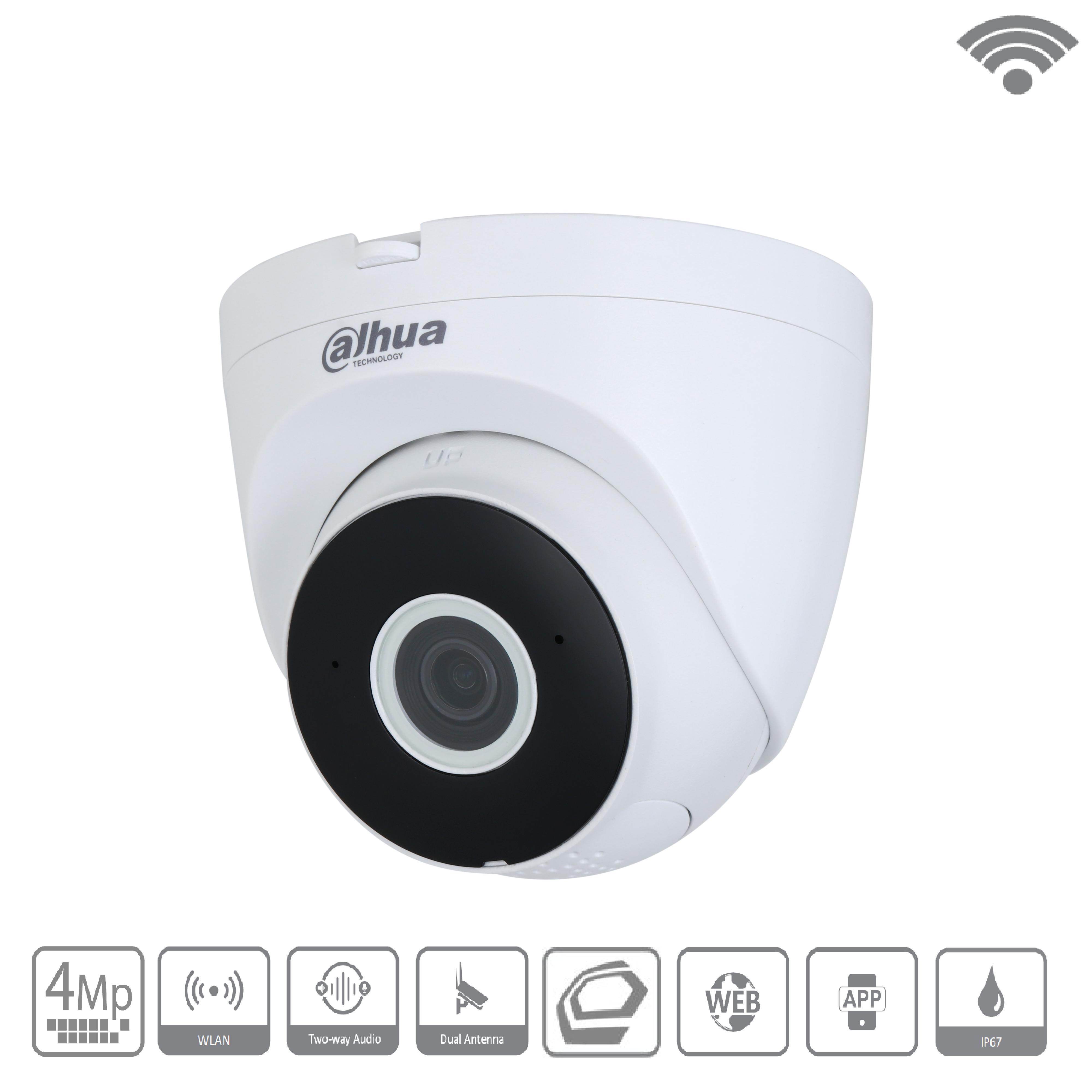 Dahua - IPC-HDW1430DTP-STW-0280B - Wifi - Eyeball