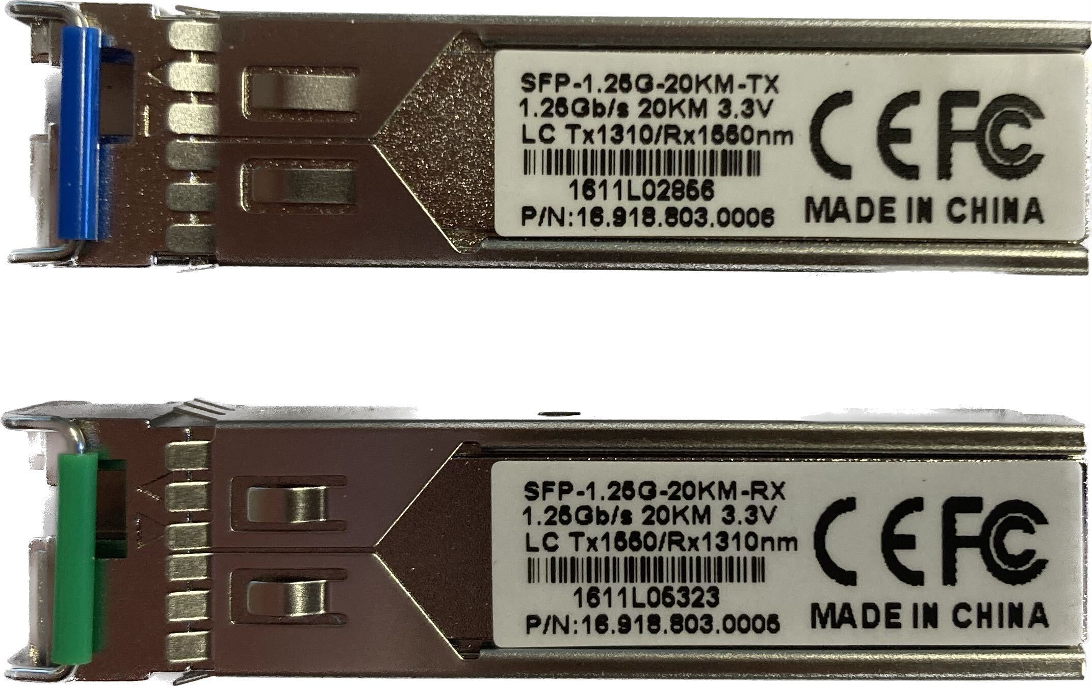 Utepo - SFP-1.25G-20km-RX+TX - Bundel - Singel Fiber - Singel Mode
