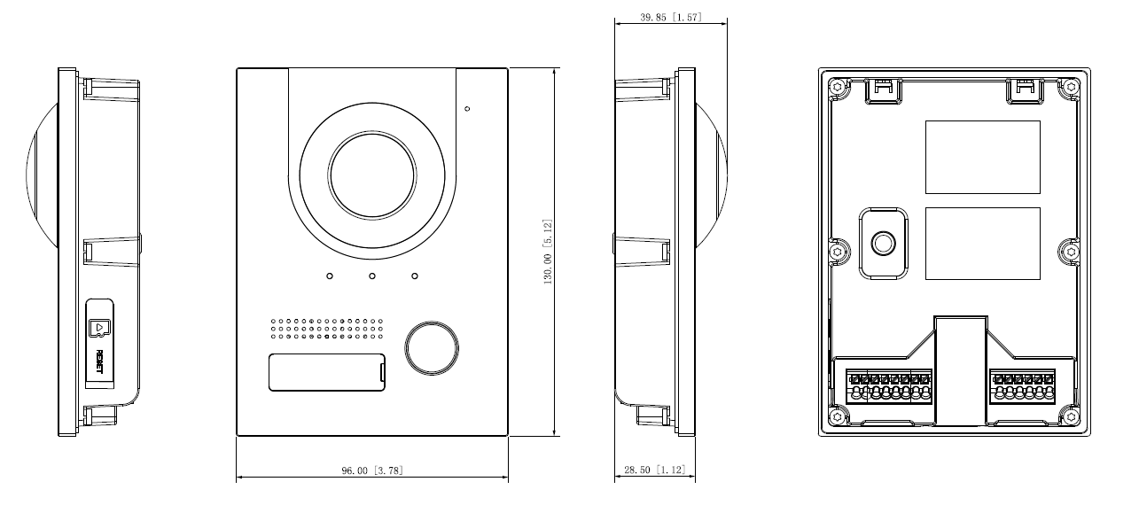 Dahua - VTO2202F-P-S3 - Kamera - Hybrid