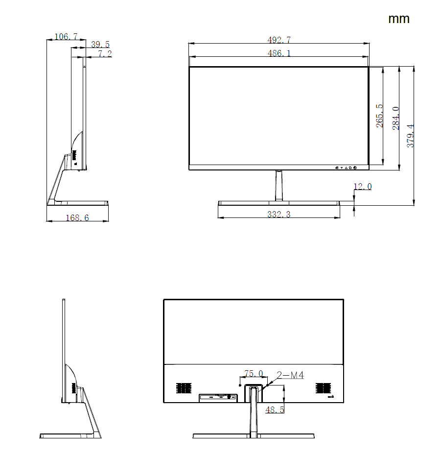 Dahua - LM22-B200S-B3-V - 21.45" Full-HD  Monitor