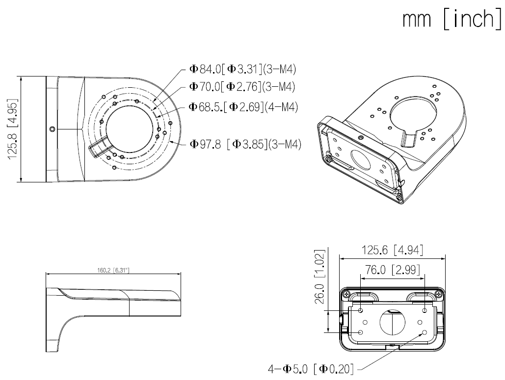 Dahua - PFB205W-E - Zubehör - Wandhalterung