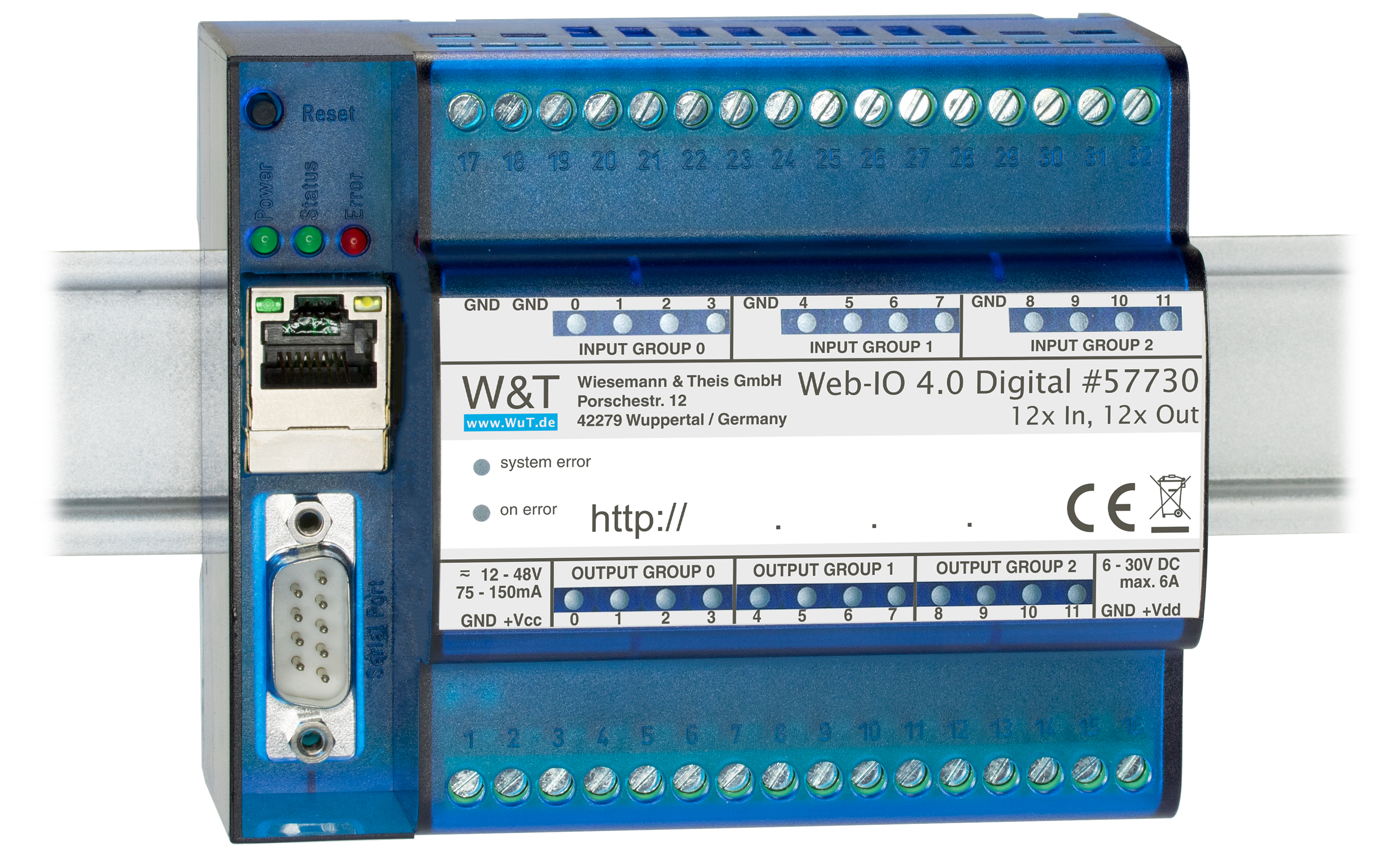 WuT - Web-IO 4.0 Digital 12xIn, 12xOut - 57730