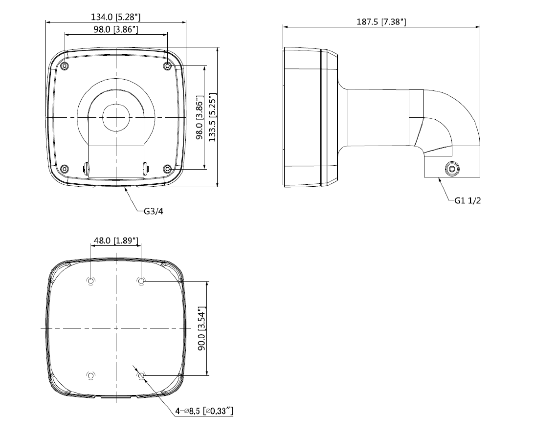 Dahua - PFB302S - Zubehör - Wandhalterung