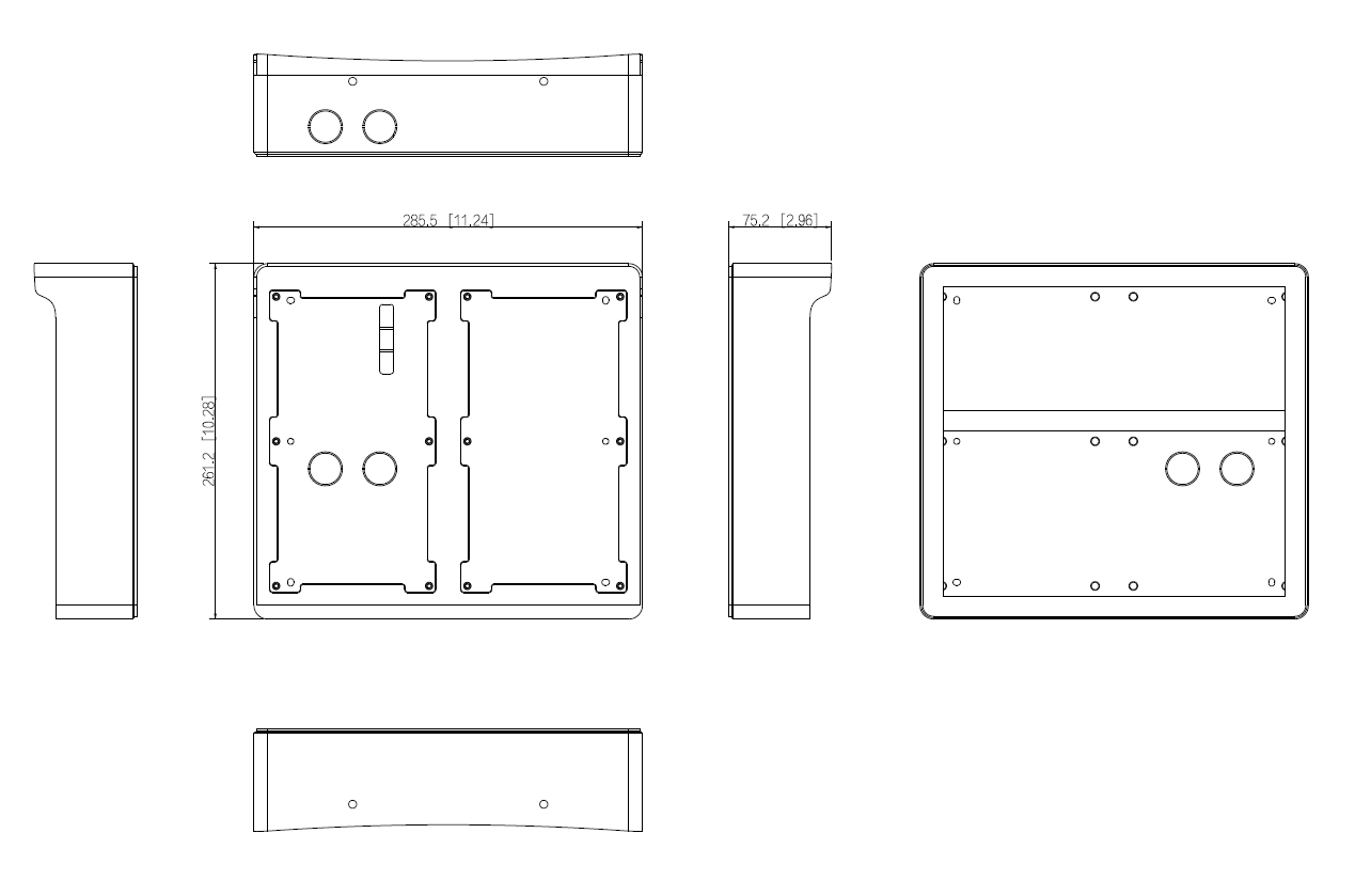 Dahua - VTM04R4 - 4 Modul Aufputz Regendach