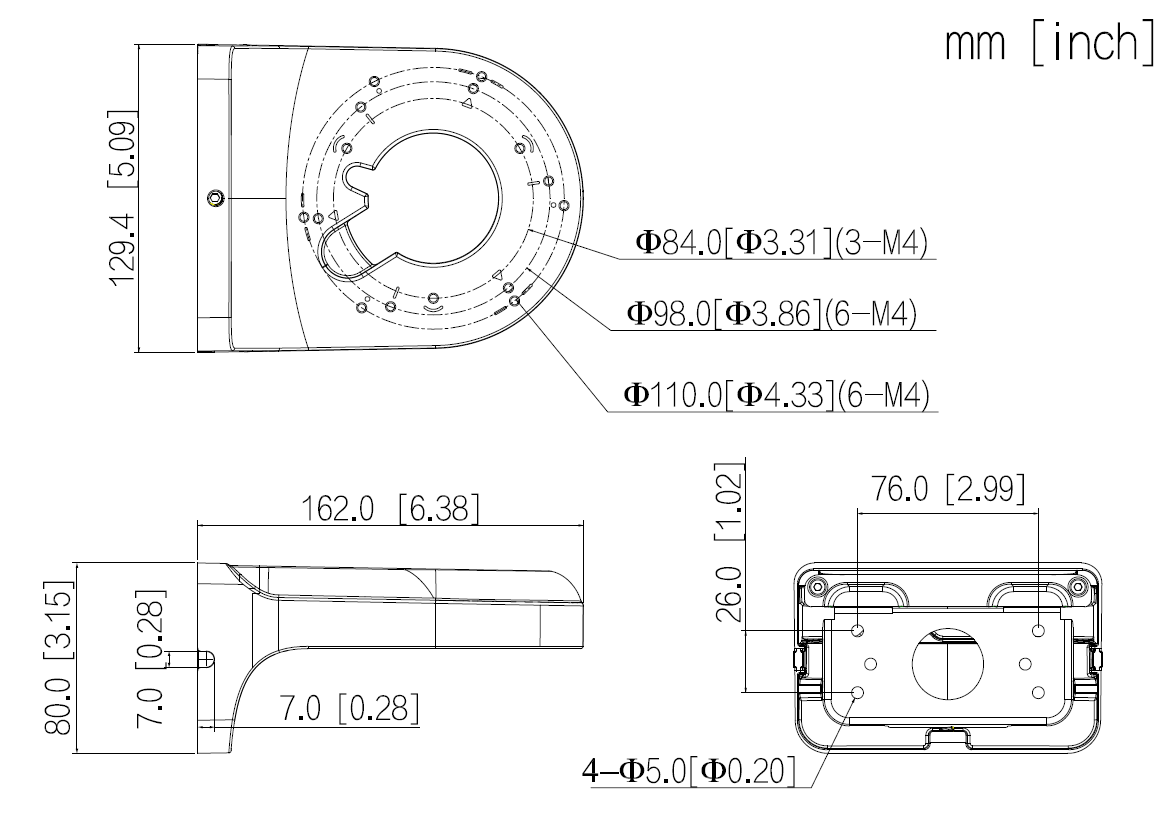 Dahua - PFB2203W - Zubehör - Wandhalterung