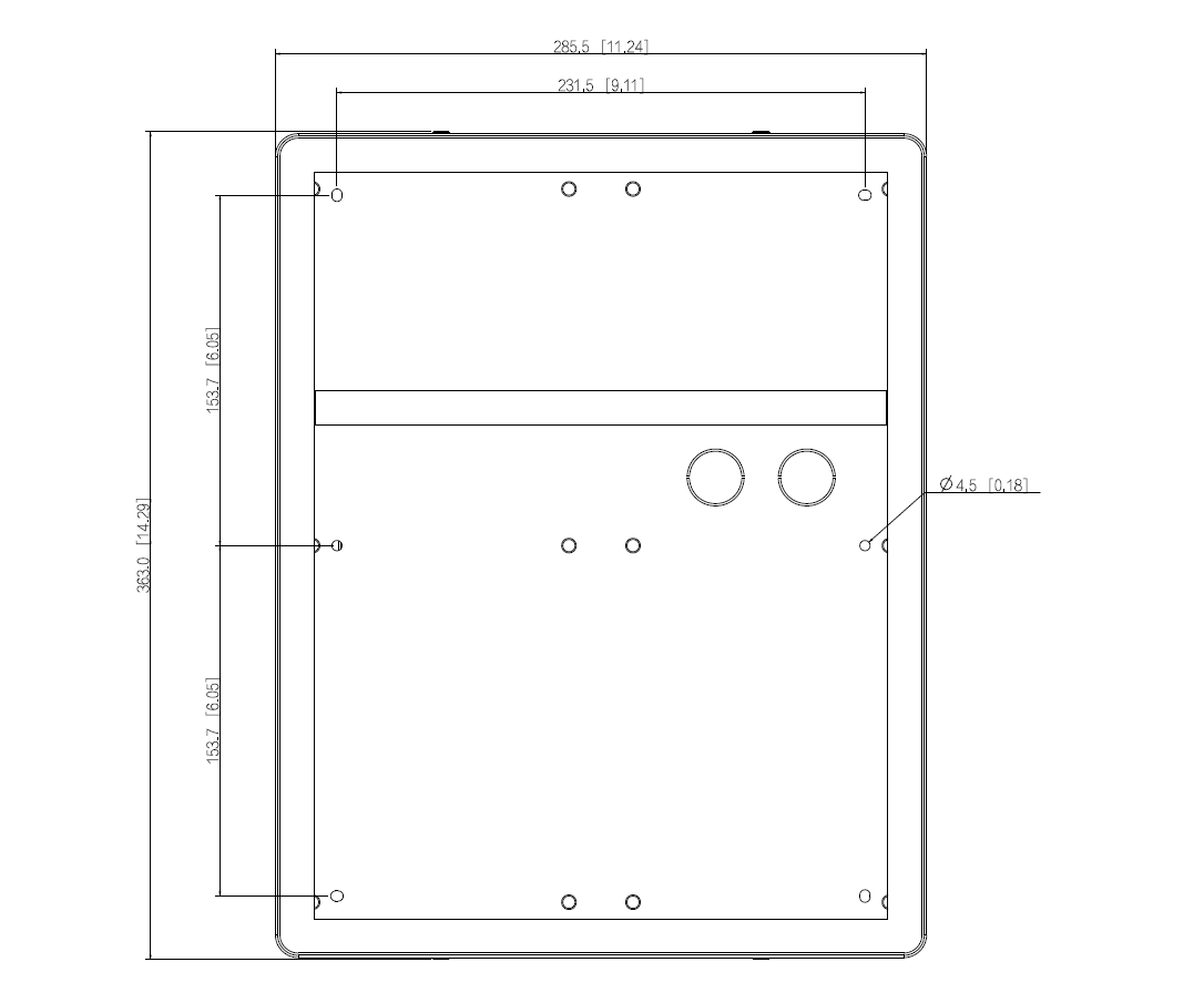 Dahua - VTM06R6 - 6 Modul Aufputz Regendach