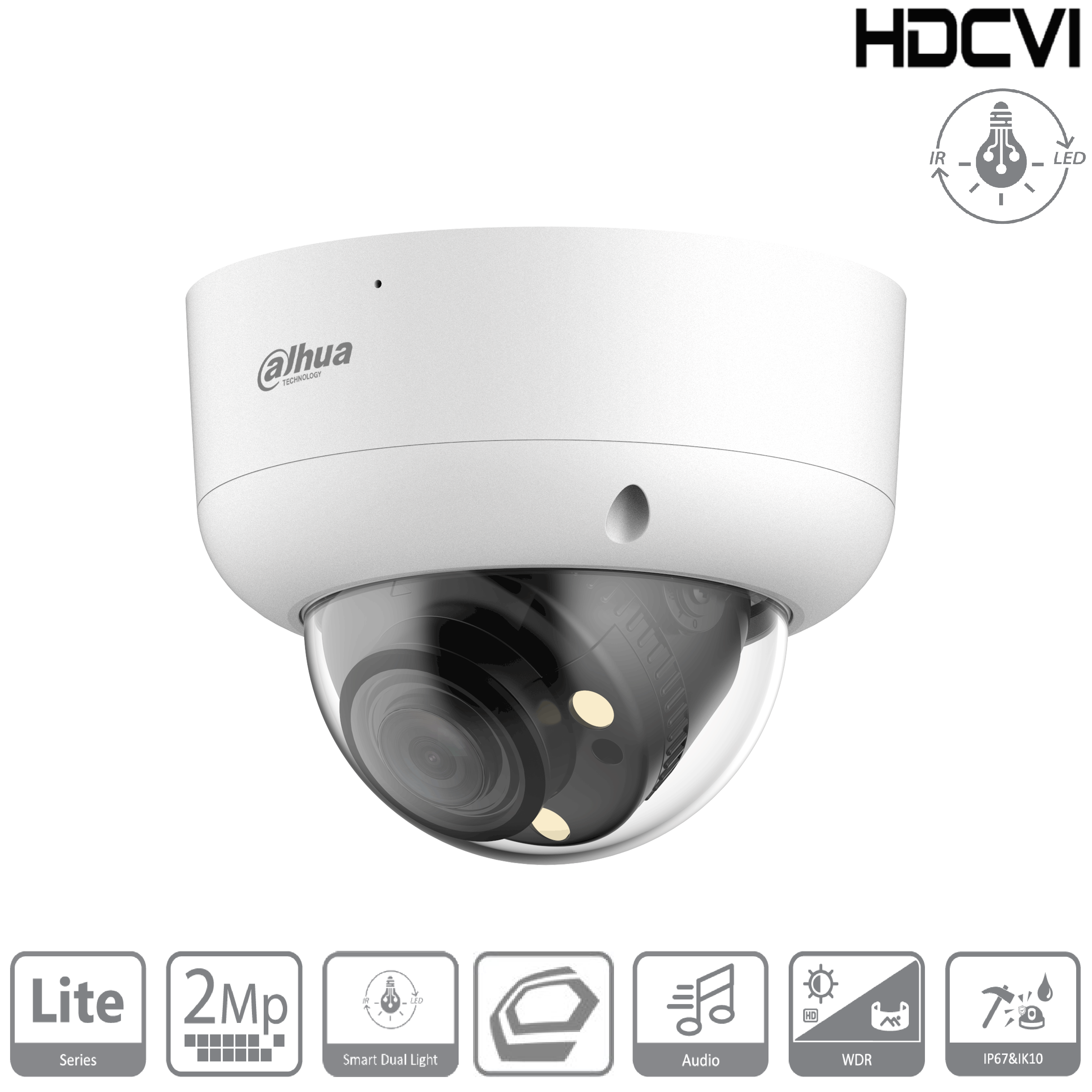 Dahua - HAC-HDBW1239RAP-IL-A-0280B-S2 - HDCVI - Dome