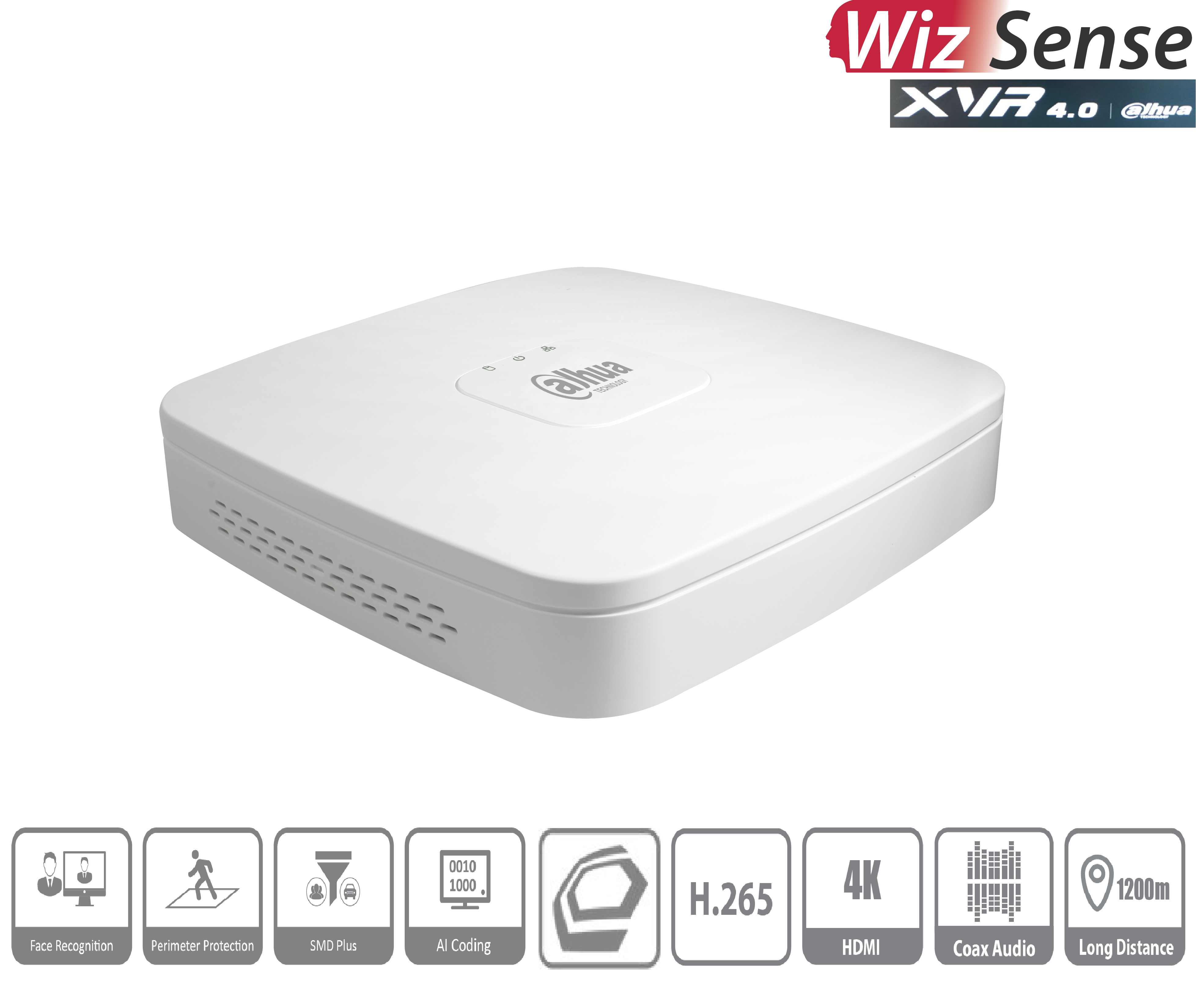 Dahua - XVR5104C-4KL-I3(V3.0) - XVR - 4 Kanal - SMD