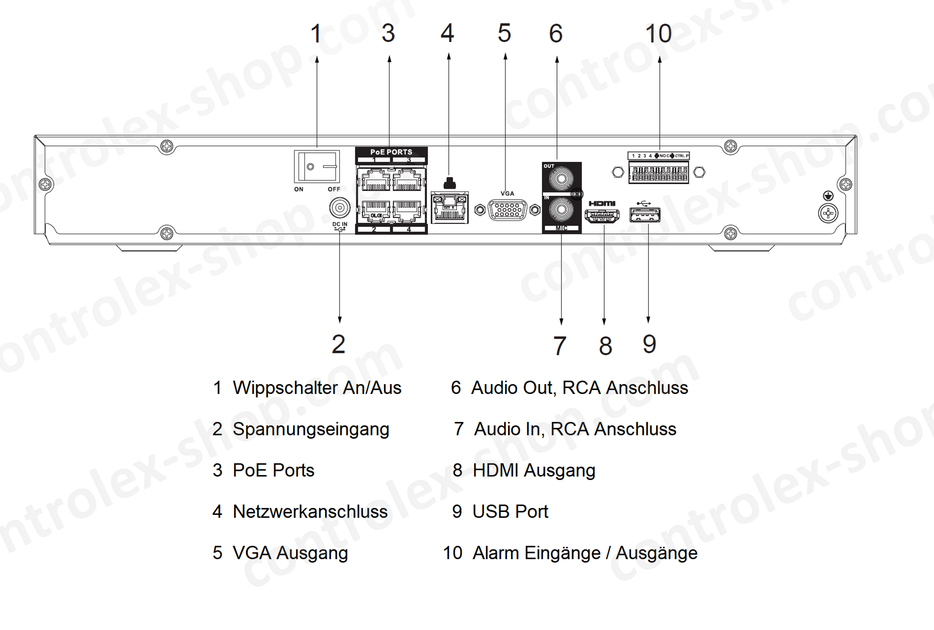 Dahua - NVR4204-P-EI - NVR - 4 Kanal -  4 PoE