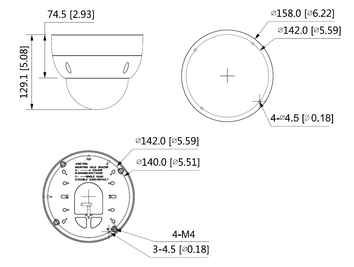 Dahua - IPC-HDBW5842HP-ZHE-ATC-S3 - IP - Dome - Anti Korrosion