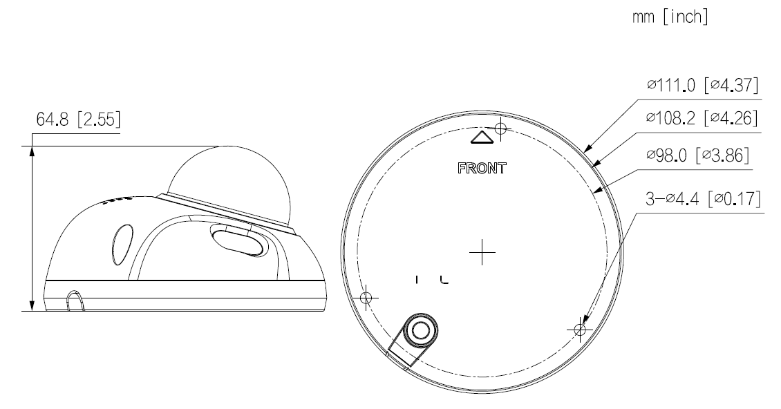 Dahua - IPC-HDBW3441FP-AS-0280B-S2 - IP - Dome
