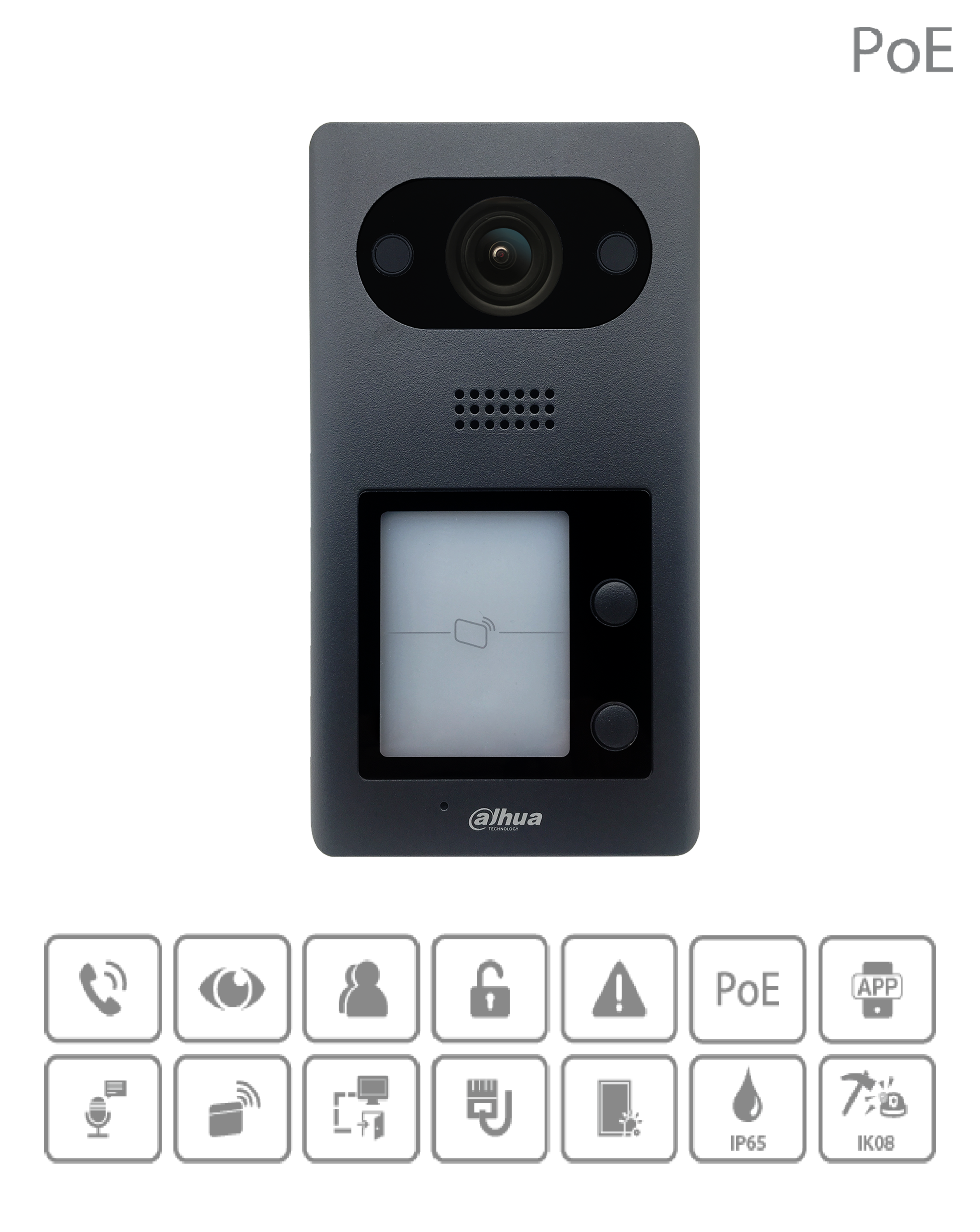 Dahua - VTO3211D-P2-S2 - 2 Knopf Kamera Station - IP