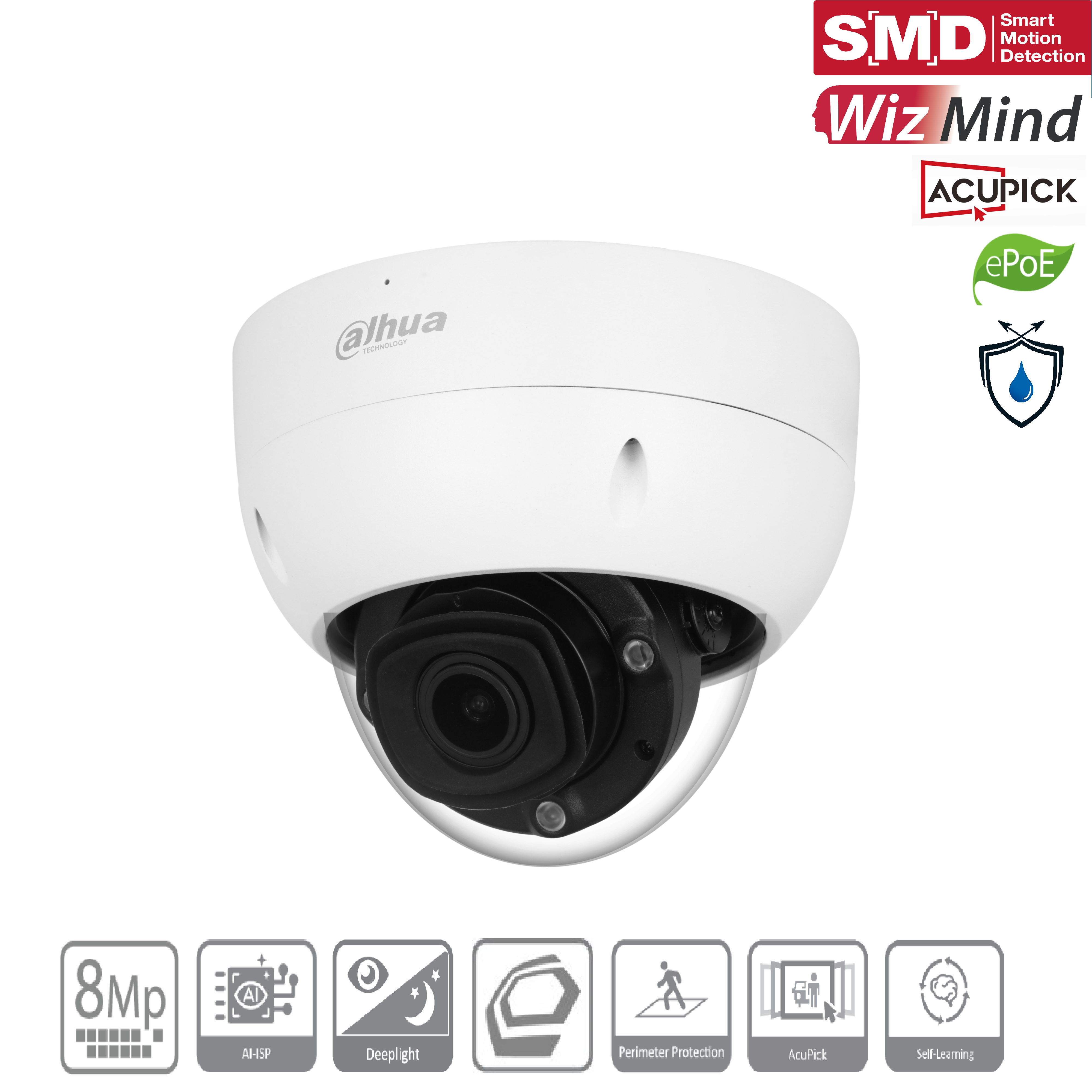 Dahua - IPC-HDBW5842HP-ZHE-ATC-S3 - IP - Dome - Anti Korrosion