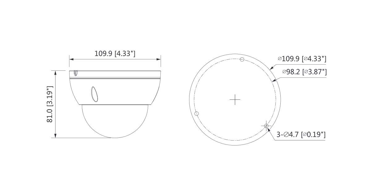 Dahua - HAC-HDBW1500EP-0280B-S2 - HDCVI - Dome