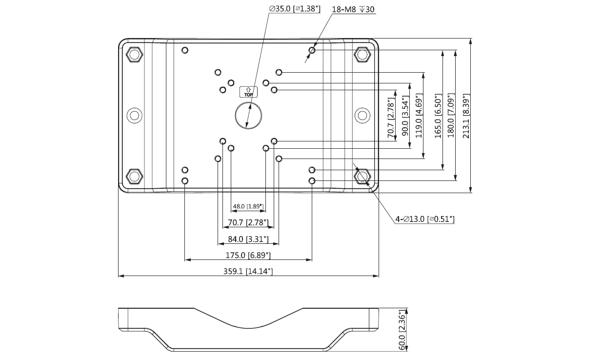 Dahua - PFA153 - Zubehör - Masthalterung
