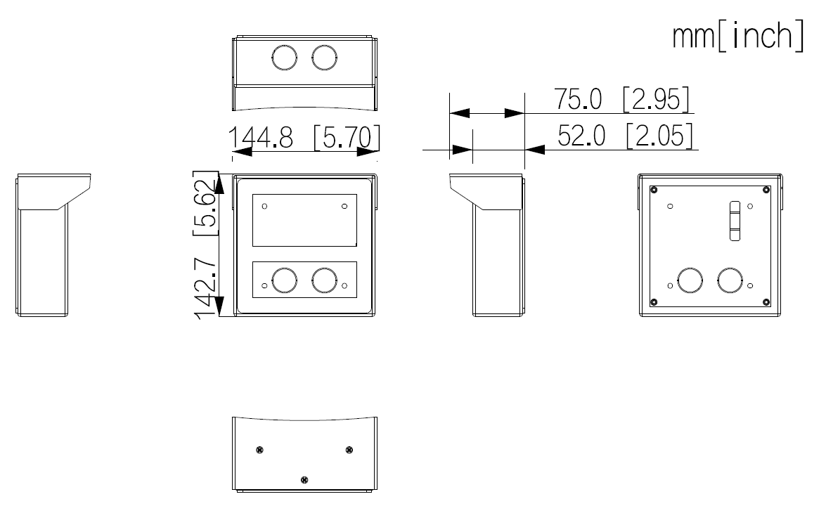 Dahua - VTM75 - 1 Modul Aufputz Regendach