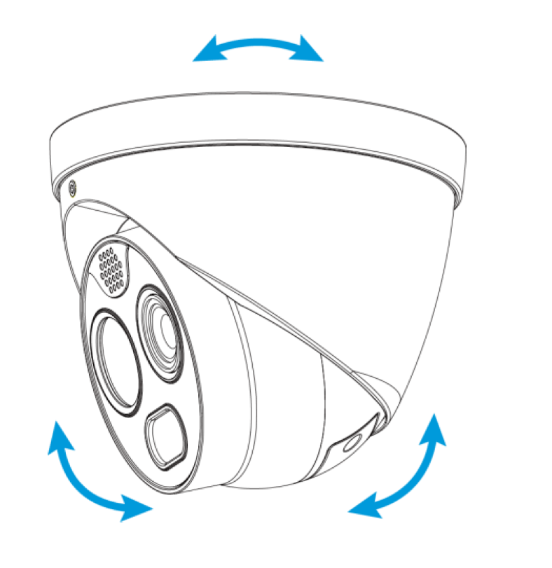 Dahua - TPC-DF1241-B3F4-DW-S8 - Thermal - Eyeball