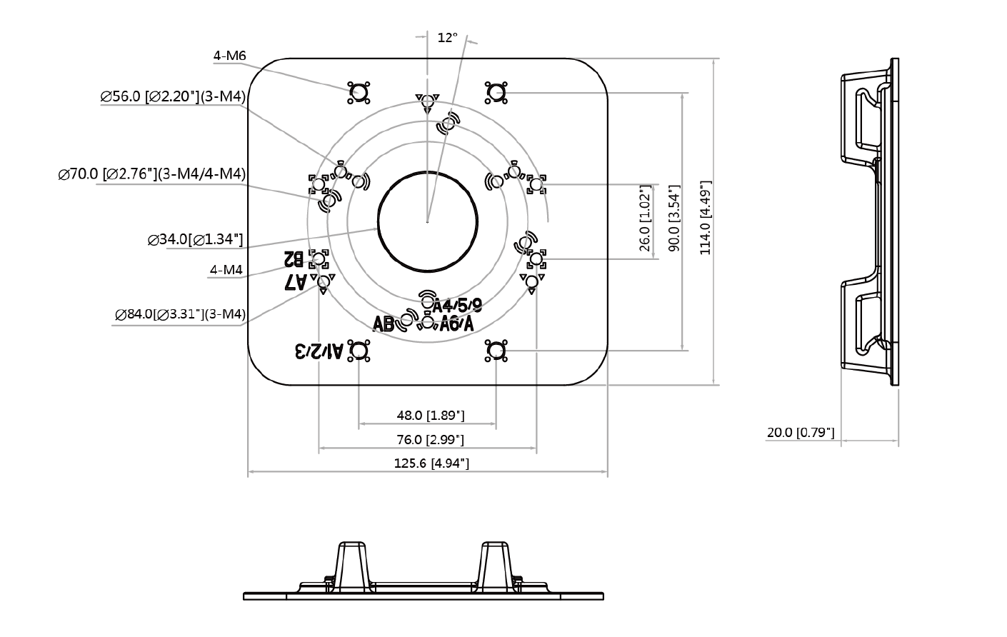 Dahua - PFA152-E - Zubehör - Masthalterung