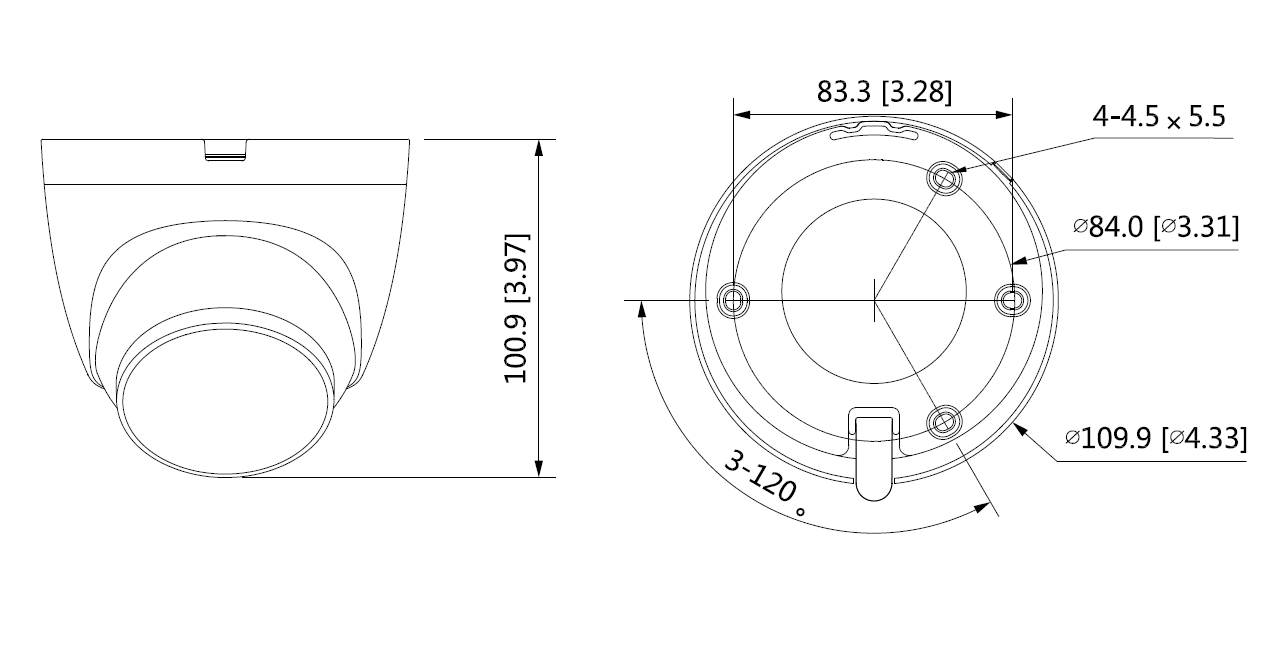 Dahua - HAC-ME1500EQP-LS-0280B-S2 - HDCVI - Eyeball