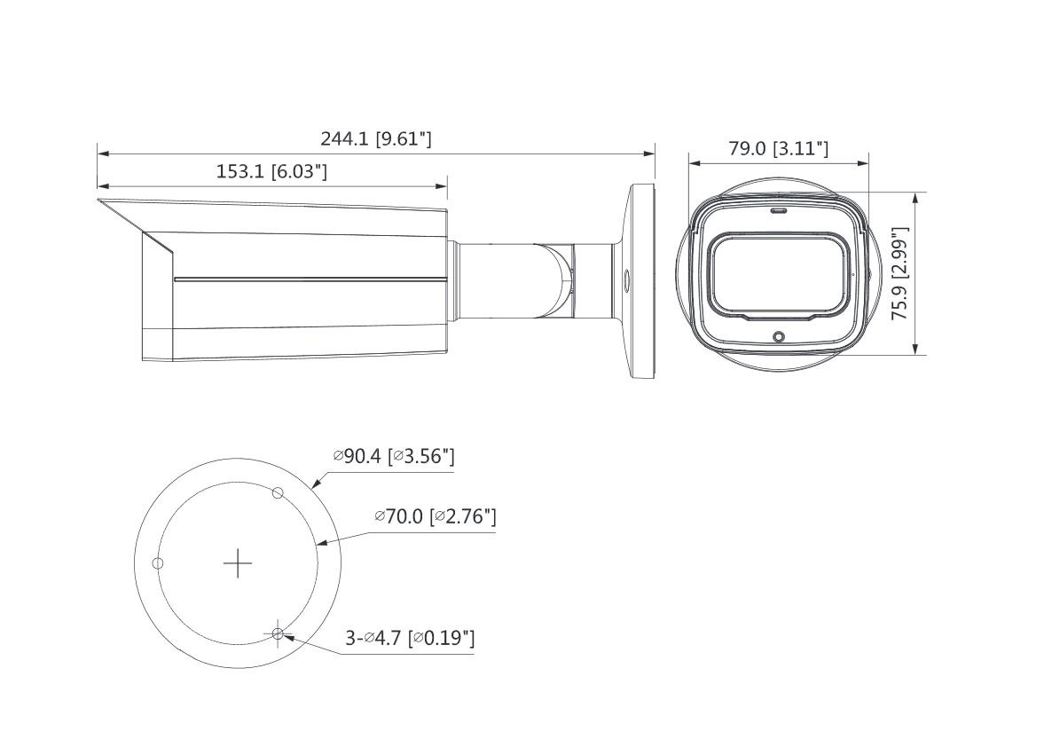 Dahua - HAC-HFW2241TUP-Z-A-DP-S2-DIP - HDCVI - Bullet