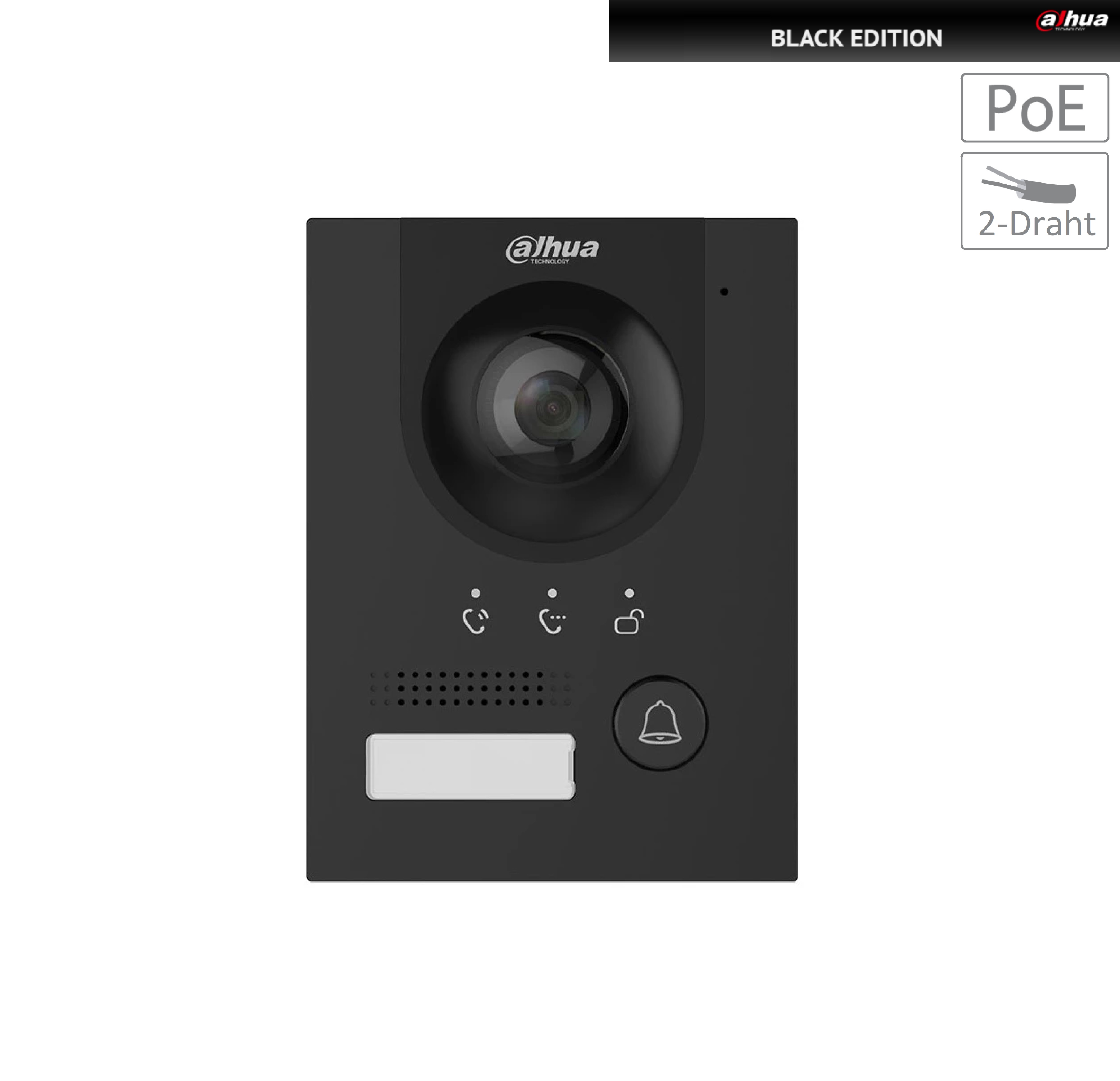 Dahua - VTO2202F-P-S3-Black - Kamera - Hybrid