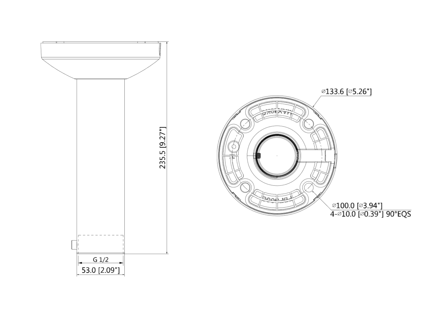 Dahua - PFB300C - Zubehör - Deckenhalterung